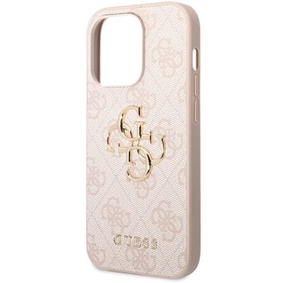 6. Guess GUHCP15X4GMGPI iPhone 15 Pro Max 6.7" pink/pink hardcase 4G Big Metal Logo