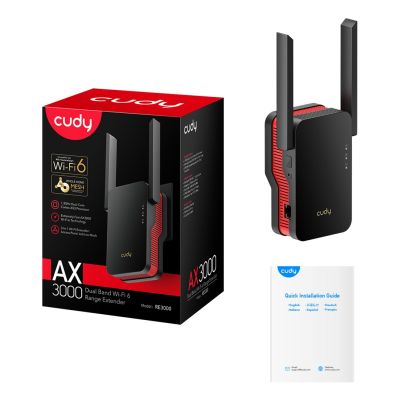 11. CUDY RE3000 LAN 1xGigabit AX3000 Dual Band Wi-Fi 6 Mesh Wi-Fi Amplifier
