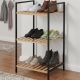3. SHELF SHOE RACK 3 LEVELS 38x32.5x70CM BAMBOO EXCELLENT HOUSEWARE