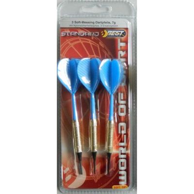 2. DARTS PLASTIC DARTS 3 PCS SAFE BEST SPORTING - BLUE