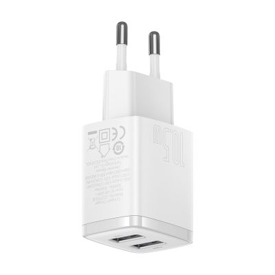 4. Baseus Compact charger 2x USB 10.5W white (CCXJ010202)