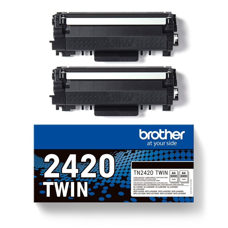 9. Brother TN-2420TWIN toner cartridge 2 pcs. Original