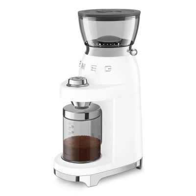 8. Smeg CGF03WHEU Coffee Grinder 150 W White