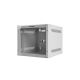 4. Lanberg WF10-2304-10S Rack Cabinet (4U; 240mm / 280mm / 310mm; Wall-Hung; Glass; 10"; Gray)