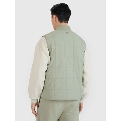 2. Men's sleeveless vest with stand-up collar 4F 4FWSS25TVJAM210-44S