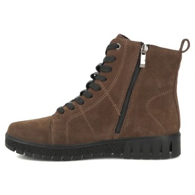 3. Women's brown suede leather ankle boots Filippo DBT7273