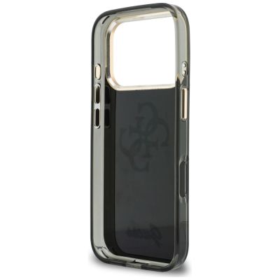 7. Guess IML 4G Script Metal Case for iPhone 17 Pro / 18 Pro - Black
