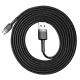 3. Baseus Cafule Cable CAMKLF-CG1 USB-A / micro USB 1.5A 2 m - black-gray