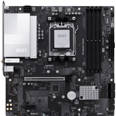 12. MSI PRO B840M-P WIFI6E motherboard