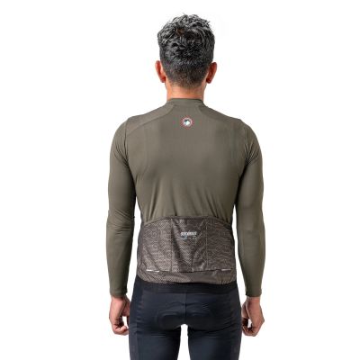 6. Rockbros 15220003002 ROAD TO SKY men's long sleeve cycling jersey S - green