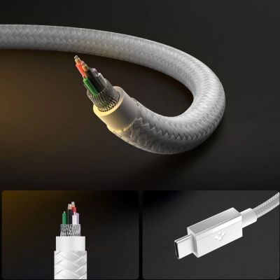 5. Spigen Essential EB6015CC USB-C Cable 60W 150 cm - White