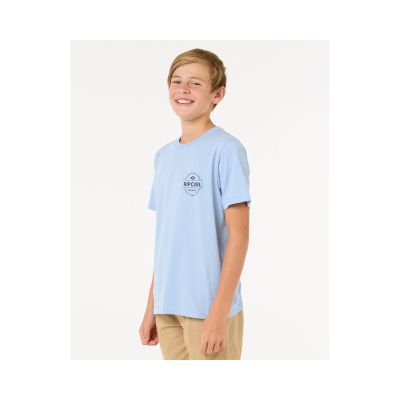 2. RIP CURL STAPLE TEE - BOY blue