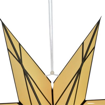 4. PAPER DECORATION STAR 50CM 7 ARMS CREAM