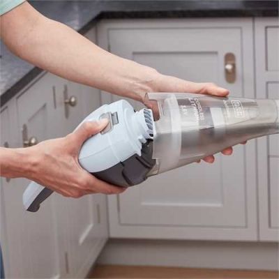 14. Black & Decker NVC215W Portable Vacuum Cleaner Blue, Gray Bagless