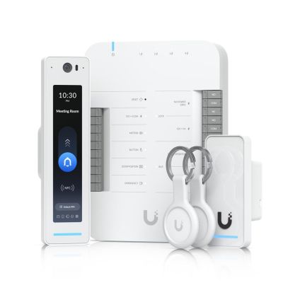 55. UniFi Access Ubiquiti G3 Pro Starter Kit UA-G3-SK-Pro, G3 Professional Access Reader + G3 Reader + Hub + Keychains (2 pieces)
