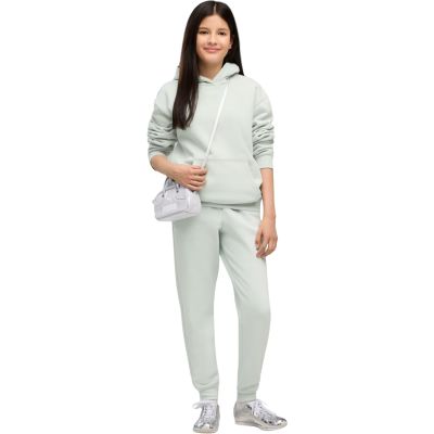 5. Puma ESS Centered Cat Logo Relaxed Hoodie for Kids, Mint, 692973 29