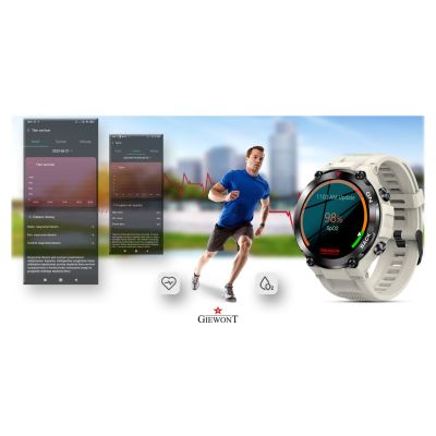 10. GIEWONT Pionier GPS GW460-3 smartwatch - Light Stone