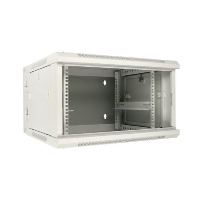 2. Extralink 6U 600x600 AZH Gray Rack Cabinet, Wall-Mounted, Two-Section