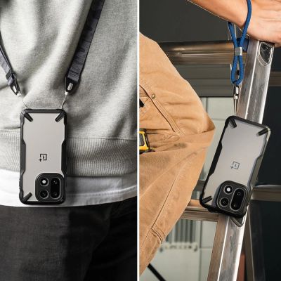 7. Ringke Fusion X Case for OnePlus 15 - Clear Black