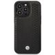 3. BMW Leather Diamond Pattern case for iPhone 14 Pro - black