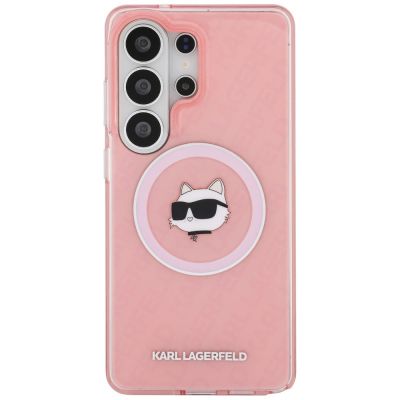 3. Karl Lagerfeld IML Repeated Choupette MagSafe Case for Samsung Galaxy S26 Ultra - Pink