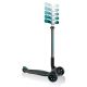 2. Globber Master Prime 3-wheel scooter / Black - Teal 664-105