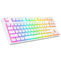 Rampage TKL GHOST Huano Red Switch Wired Mechanical Keyboard White