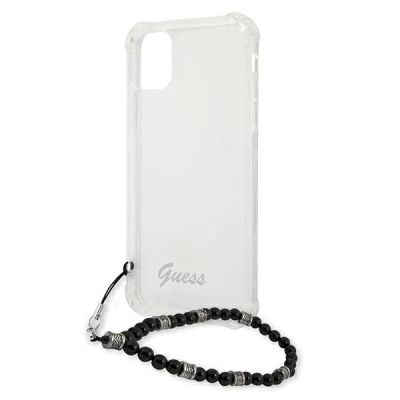 6. Guess GUHCP12MKPSBK iPhone 12/12 Pro 6.1" Transparent hardcase Black Pearl