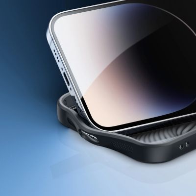 10. Armored case for iPhone 14 Pro compatible with MagSafe Dux Ducis Aimo Mag - black
