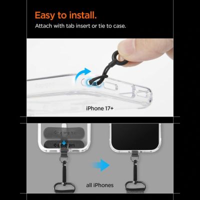 11. Spigen DA30M Stap Crossbody Phone Lanyard - Black