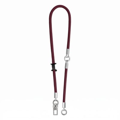 4. Tech-Protect C10S Crossbody Phone Lanyard (114 cm) + Wrist Lanyard (31 cm) – Burgundy Titanium