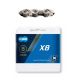 KMC Chain X8 114 Links Silver Gray BOX