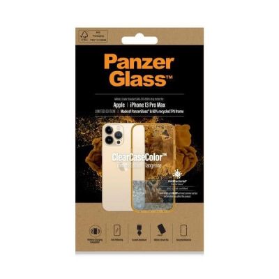 6. PanzerGlass ClearCase Antibacterial Military Grade Certified Case for iPhone 13 Pro Max - Transparent Yellow