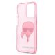 7. Karl Lagerfeld Glitter Karl's Head Case for iPhone 13 Pro Max - Pink