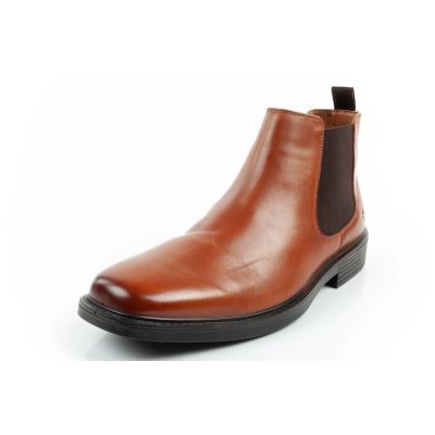 3. Skechers men's shoes Chelsea boots Miller-Boris elegant leather brown