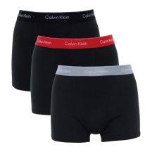 Calvin Klein Men’s Relaxed Boxer Briefs, 3-Pack, Stylish Cotton, Black and Multicolour