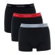 Calvin Klein Men’s Relaxed Boxer Briefs, 3-Pack, Stylish Cotton, Black and Multicolour