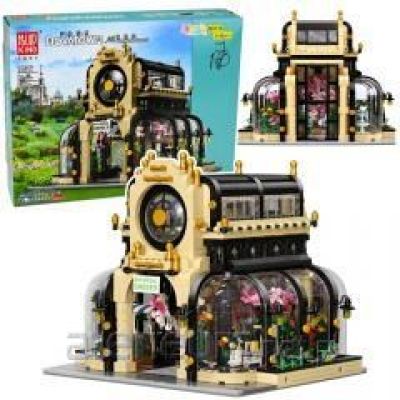 Construction Blocks Botanical Garden Orangery with LED Light, 2147 pcs.