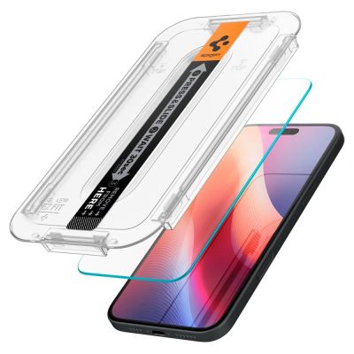 3. Spigen Glas.tR EZ Fit tempered glass for iPhone 15 / 16 - 2 pcs.