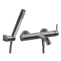 BATH MIXER WITH SHOWER SET GUN METAL