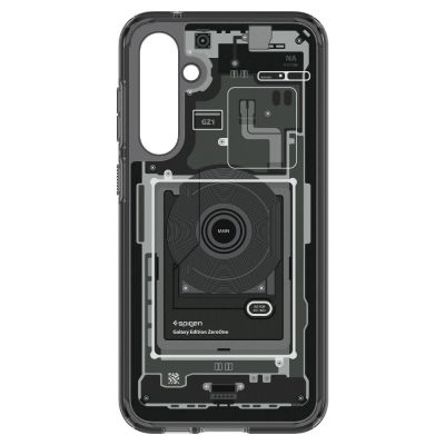 3. Spigen Ultra Hybrid Case for Samsung Galaxy S23 FE - Dark Gray (Zero One Pattern)
