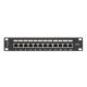 4. Patch panel Lanberg PPF6-9012-B (1U; 10"; cat. 6; FTP; 12xRJ-45)