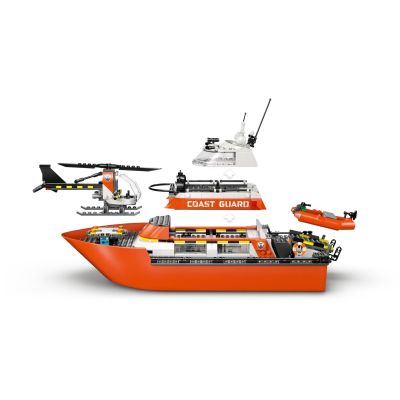 5. LEGO CITY 60504 Coast Guard Rescue Boat and Helicopter