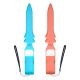 13. Nintendo Switch 15-in-1 Family Accessory Pack 2 - Orange and Blue Set