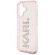 6. Karl Lagerfeld IML Rhinestones Logo iPhone 16 Case - Pink