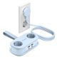2. Orico AP3 65W GaN 6in1 Power Strip 2x AC + 2x USB-A + 2x USB-C - Blue