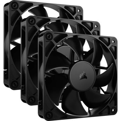 Corsair RS120 12 cm Fan, Black, 3-Pack