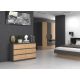 Chest of drawers M6 120x30xH77 anthracite/artisan
