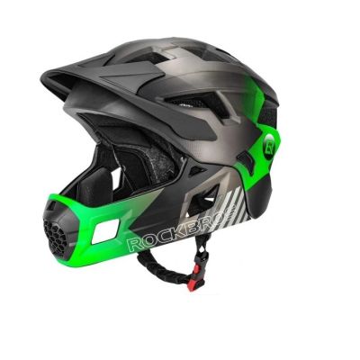 Rockbros Children's Helmet with Visor 54-57cm Green