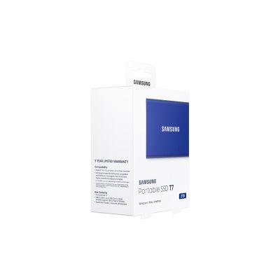 2. Samsung SSD T7 Portable 2TB MU-PC2T0H/WW Blue